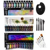 Rich Mastermix Mega Elite 36 Renk Canlı- Pastel- Metalik Renkler Akrilik Boya Seti