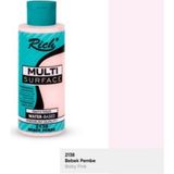 Rich Multi Surface Bebek Pembe N:2138 Her Yüzey Akrilik Boya (Cam,ahşap,tuval,seramik,plastik) 120CC