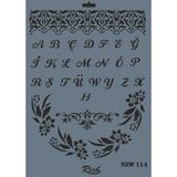 Rich N-114 Yeni Seri XL 35x25 cm Stencil