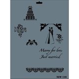 Rich N-128 Yeni Seri XL 35x25 cm Stencil