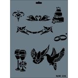 Rich N-129 Yeni Seri XL 35x25 cm Stencil