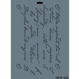 Rich New Seri N 302 35x25 cm Stencil