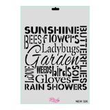 Rich New Seri N 326 35x25 cm Stencil