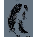Rich New Seri N-387 35x25 cm Stencil