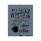 Rich New Seri N 418 35x25 cm Stencil
