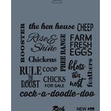 Rich New Seri N 499 35x25 cm Stencil