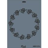 Rich New Seri N-574 35x25 cm Stencil