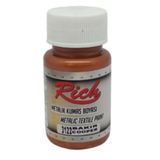 Rich NO:3122 Metalik Kumaş Boyası 50ML Gözü Yakalamak ve Kalıcı Bir İzlenim Bırakmak İçin Tasarlanmıştır - Bakır