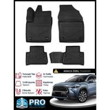 Rich Oto Paspas Toyota Corolla Cross 3D Havuzlu Paspas 2022 2023 2024 2025 2026 Model Kokusuz - Siyah