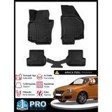Rich Oto Paspas Vw Jetta 3D Havuzlu Paspas 2008 2009 2010 Model Kokusuz - Siyah