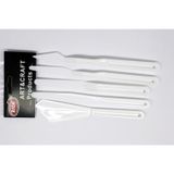 Rich Plastik Spatül Set 5'li Beyaz