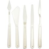 Rich Plastik Spatula Seti Her Türlü Yüzeyde Kullanılabilir Beyaz Renkli Sanatsal Malzeme