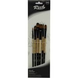 Rich Rıch 2-4-6-8-10-12 Numaralı Fırça Seti 6 Adet Sanatsal Malzemeler İçin