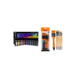 Rich RİCH Master Mix Akrilik Boya Seti 12 Lİ +Rich 6'lı Karma Fırça Seti - Set 8 -set-8