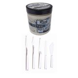 Rich Rölyef Pasta Texture 350 gr Beyaz Spatula Plastik 5 Li Set