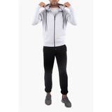 Rich Şardonlu Fermuarlı Kapüşonlu Gri Sweatshirt Polar Hırka