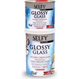 Rich Selfy Decor Glossy Glass Sıvı Cam Vernik Anti-Scratch Özelliği ile 1000+500 gr