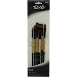 Rich Set 2 Sanatsal Malzemeler 6 Adet Fırça Seti Numaralı Fırçalar ile Sanatınızı Geliştirin