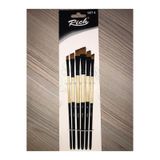 Rich Set-4 Yan Kesik Fırça Seti 6'lı