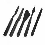 Rich Siyah Plastik Spatula 5 li Set (11247)