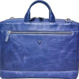 RİCH SMİTH ® GERÇEK DERİ 13" LAPTOP EVRAK ÇANTASI / 10617 LACİVERT (DUMANLI P.)
