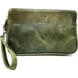 RİCH SMİTH ® GERÇEK DERİ TUTAÇLI CLUTCH EL ÇANTASI CUTE / 3418 YEŞİL (DUMANLI PARLAK)
