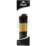 Rich Yan Kesik Fırça Seti 6lı Set 4 Çok Renkli