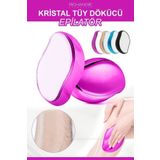 Richandie Kristal Tüy Dökücü Ağda Epilatör Crystal Eraser Epilasyon Aleti Tüy Silgisi Tüy Alıcı Fiziksel Pembe