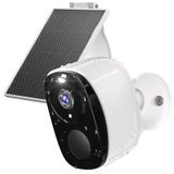 RICHCHO Rraycom Güvenlik Kameraları Kablosuz Dış Mekan, Güneş Kameraları Spot Işığı Siren Alarmı WiFi Gözetleme, Renkli Gece Görüşü, AI Motion PIR İnsan Algılama, 2 Yönlü Konuşma, Bulut/SD, Su