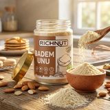 Richnut Glutensiz Badem Unu 140 gr Doğal Badem Tadı ile Çeşitli Tariflerde Kullanım İçin İdeal