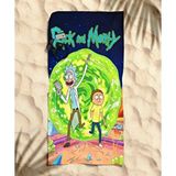 Rick And Morty Dünyası Temalı Plaj Havlusu Çok Renkli