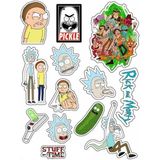 Rick And Morty Sticker Telefon Laptop Notebook Tablet Defter Matara Stiker Etiket ST235