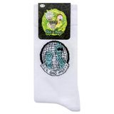 Rick And Morty Yetişkin Erkek Soket Çorap Beyaz (6'Li Paket)