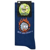Rick And Morty Yetişkin Erkek Soket Çorap Siyah (8'Li Paket)