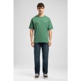 Rıcky Erkek High Rise Straight Fit Pamuklu Jean Pantolon Yeşil