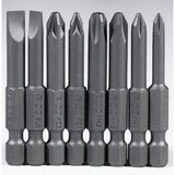 Rico 005-KK1130 PH+PZ+SL 8 Parça 50 mm Yıldız Düz Bits Uç Seti
