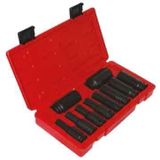 Rico 007-RC2325 1/2 6 Köşe 10 Parça Havalı Derin Lokma Takımı