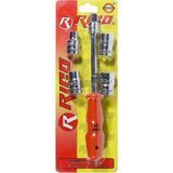 \Rico 007-RC3803 3/8"\" Lokma Tutucu Tornavida Seti Takımı 6 Parça - Turuncu\