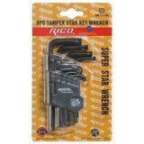Rico 013-RC3199 - 9 Parça Torx Kısa Allen Anahtar Takımı