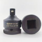 Rico 022-RC4095 Havalı Düşürücü Lokma Dönüştürücü 3/4"f X1/2"m Profesyonel Güçlendirilmiş Çelik - Siyah