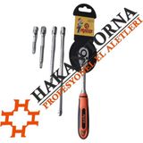 Rico 1/4 Cırcır 72 Diş ve 1/4 Küçük Lokma Ara Kol 5 Parça