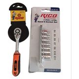 Rico 1/4 Küçük E Lokma Takımı Fare Diş ve 1/4 Lokma Cırcır Kolu