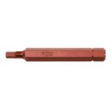 Rico H6 Allen Mıknatıslı Kırmızı 75x10 mm Bits Uç