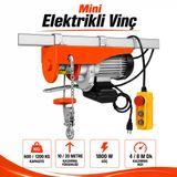 Rico Rc6041 Pa1200 Elektrikli Vinç Caraskal 600/1200Kg 20 Metre Halatlı Kumandalı Yük Kaldırma 1800W