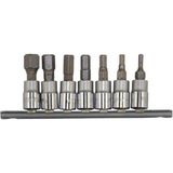 Rico RC7028 1/4" Lokmalı Alyan Uç Seti Takmı 7 Parça (37L) - Metalik Gri