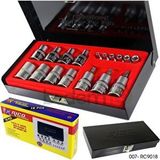 Rico Rc9018 Torx 1/2"- 1/4" Lokma Set Takımı Çantalı 18 Parça Gri
