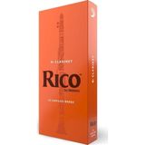 Rico RCA2525 Orange Box Bb Klarnet Kamışı No: 2.5 (Orta Seviye/Eğitim) - 25'li Paket | Standart Kesim, Toplu Paket ve Ok