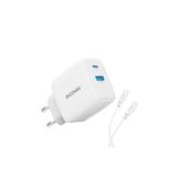 Ricomm 65W GaN USB-C + USB-A Şarj Aleti Apple ve Samsung Hızlı Şarj Cihazı + 2 mt 100W Type-C Kablo