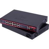 Ricon RSB163GEP+U 16 Port-Gigabit Power Over Ethernet Unmanaged Switch