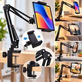 Ridata Zte Redmagic Astra 2 Uyumlu Masa Tipi Ayarlanabilir Telefon ve Tablet Tutucu Stand - Siyah